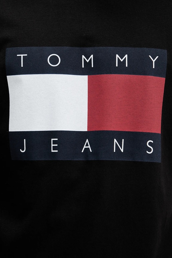 Tommy Jeans tričko pánske bavlnené DM0DM22645 čierna