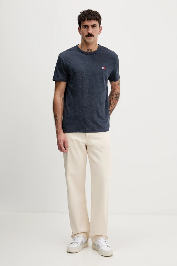 Tommy Jeans T-shirt ανδρικό DM0DM22667 σκούρο μπλε SS26