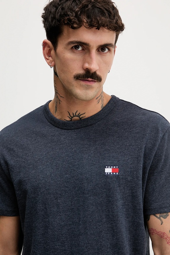 Tommy Jeans T-shirt ανδρικό σκούρο μπλε DM0DM22667