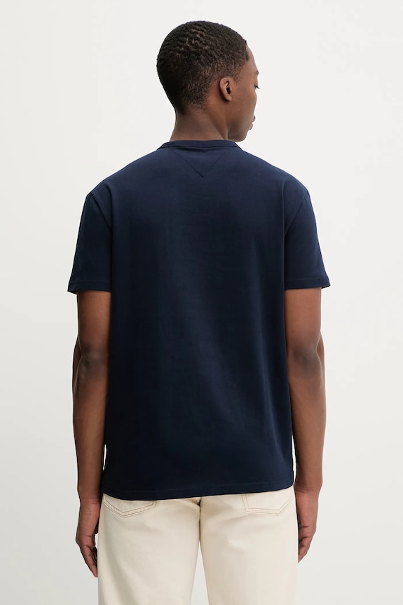 Oblečenie Bavlnené tričko Tommy Jeans DM0DM22719 tmavomodrá