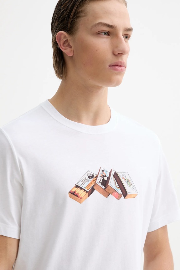 PS Paul Smith t-shirt bawełniany biały M2R.011R.VP5616