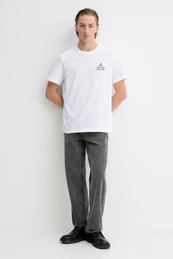 Bavlněné tričko PS Paul Smith M2R.011R.VP5619 bílá SS26