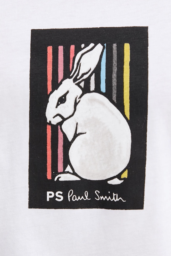 Bavlněné tričko PS Paul Smith M2R.011R.VP5620 bílá