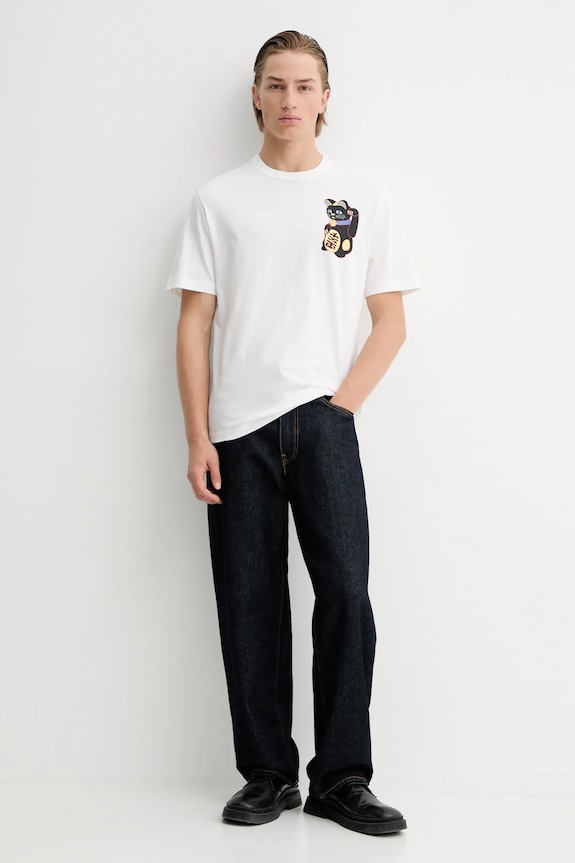 Bavlněné tričko PS Paul Smith M2R.220X.VP5585 bílá SS26