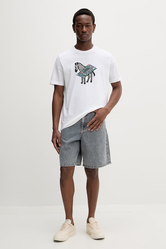 PS Paul Smith tricou pentru bărbați, din bumbac M2R.011R.VP5801 alb SS26