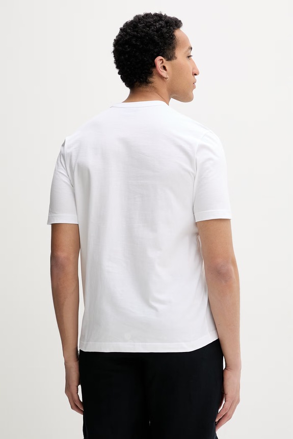 Ρούχα PS Paul Smith t-shirt Ανδρικό βαμβακερό M2R.220X.VP5790 λευκό