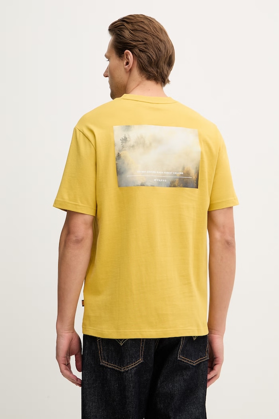 Îmbrăcăminte BOSS Orange tricou din bumbac Te_BossClub 50556033 galben