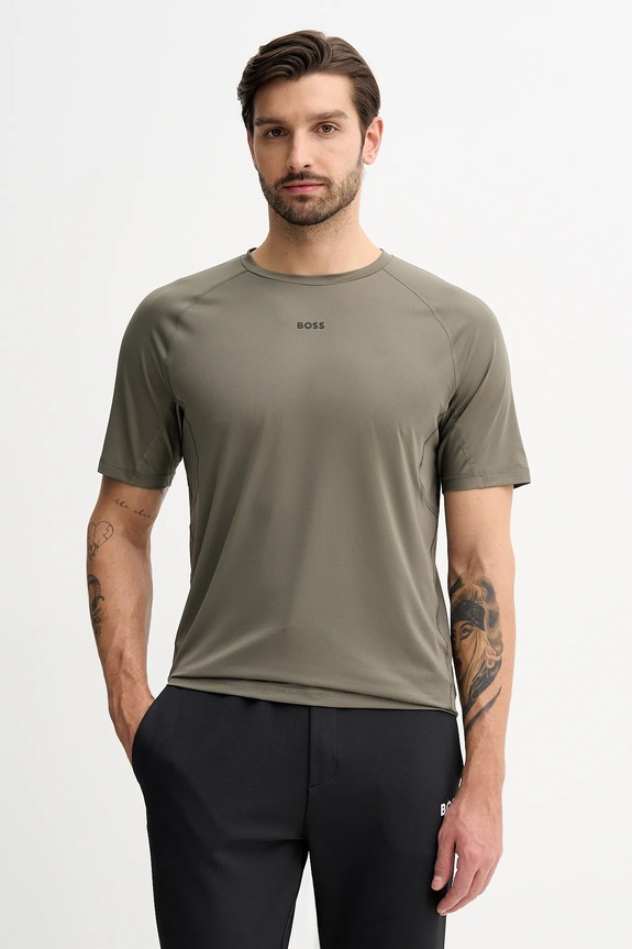 Tričko BOSS Green Tee Active 1 potlač zelená 50531240