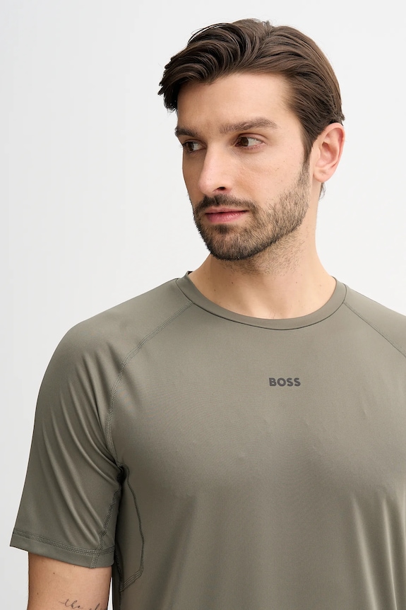 Tričko BOSS Green Tee Active 1 zelená 50531240