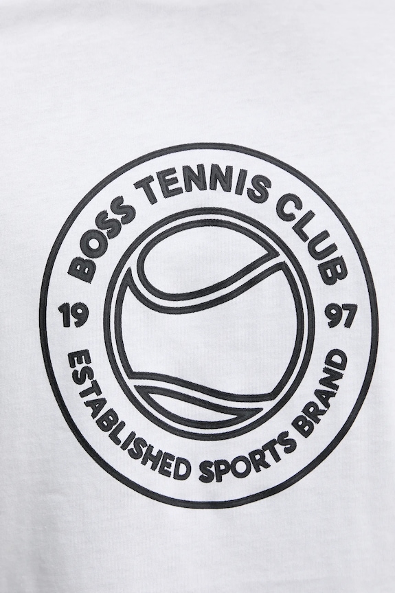 Бавовняна футболка BOSS Green TS_Join Logo 50553648 білий