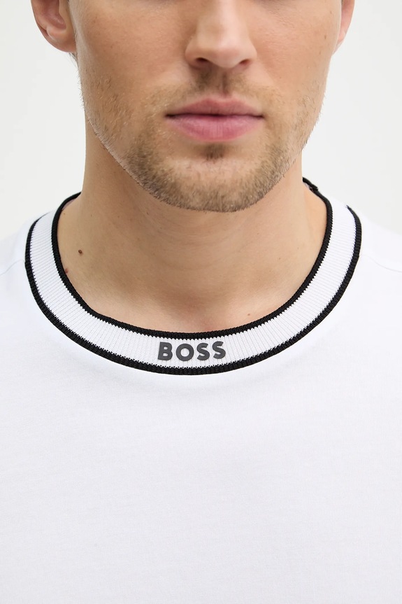 BOSS Green tricou din bumbac Tee 5 50554862 alb