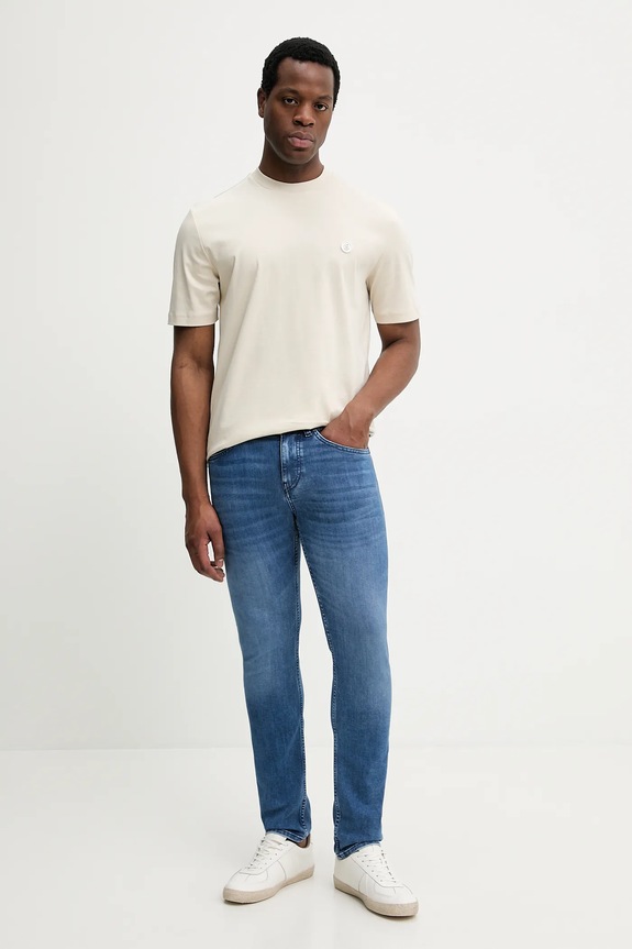 BOSS t-shirt da uomo in cotone C-Taut 01 50555844 beige SS26