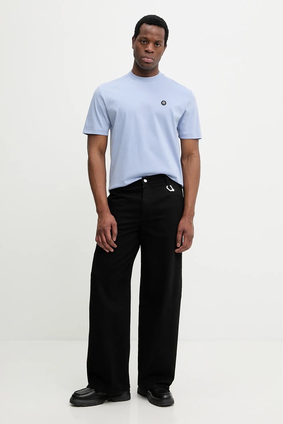 BOSS T-shirt Ανδρικό βαμβακερό C-Taut 01 50555844 μπλε SS26
