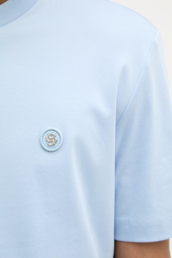 BOSS tricou bărbați bumbac C-Taut 01 50555844 albastru