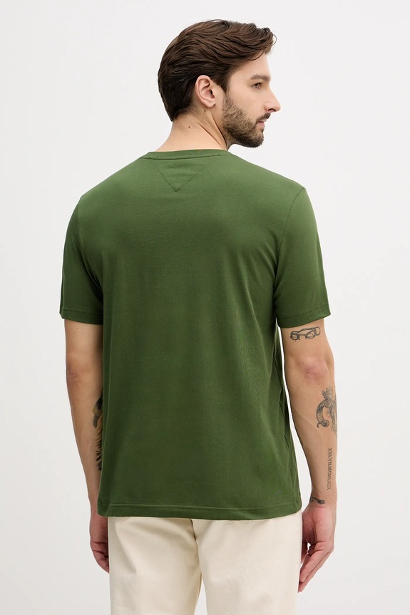 Odzież Tommy Hilfiger t-shirt bawełniany MW0MW41455 zielony