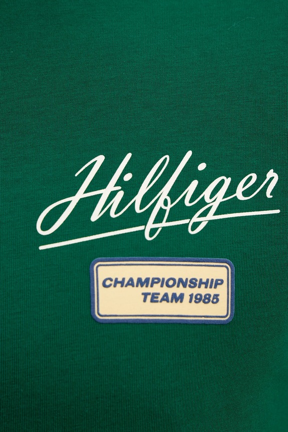 Tommy Hilfiger t-shirt bawełniany MW0MW41471 zielony