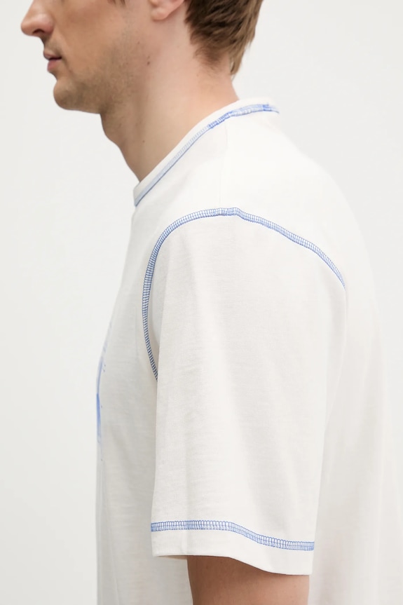 Hugo Blue tricou din bumbac Nothal 50553498 bej
