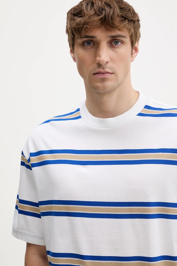 Hugo Blue t-shirt bawełniany Nolisto biały 50553511