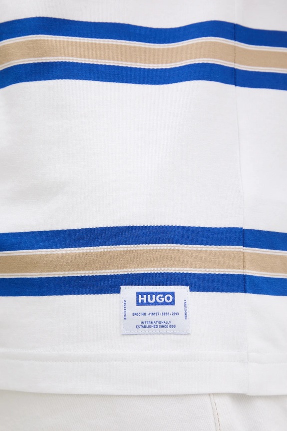 Hugo Blue t-shirt bawełniany Nolisto 50553511 biały