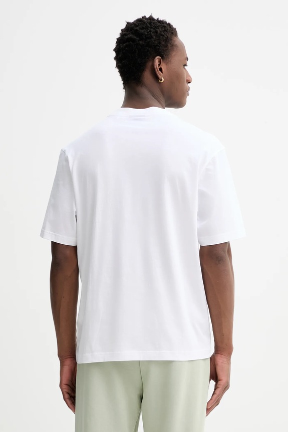 Îmbrăcăminte HUGO Blue tricou bărbătesc din bumbac Nayonix 50554382 alb