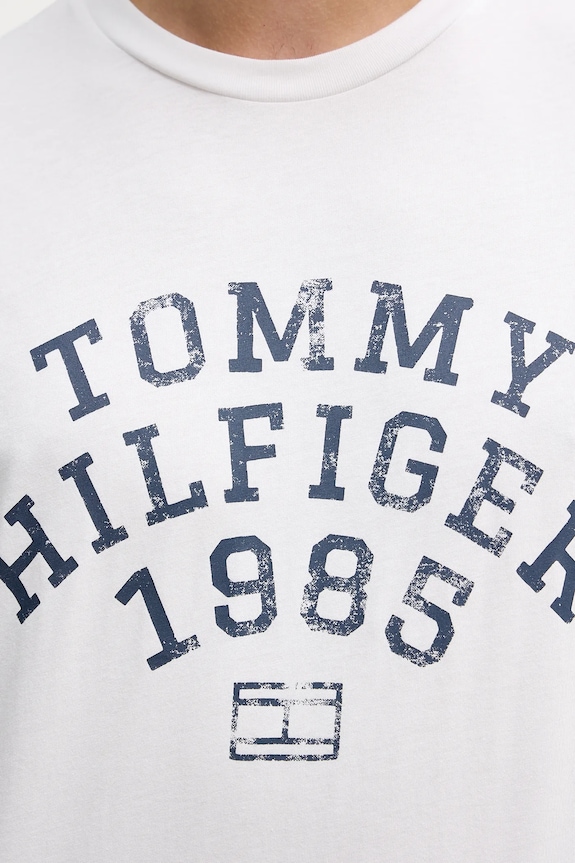 Bavlnené tričko Tommy Hilfiger biela MW0MW41470