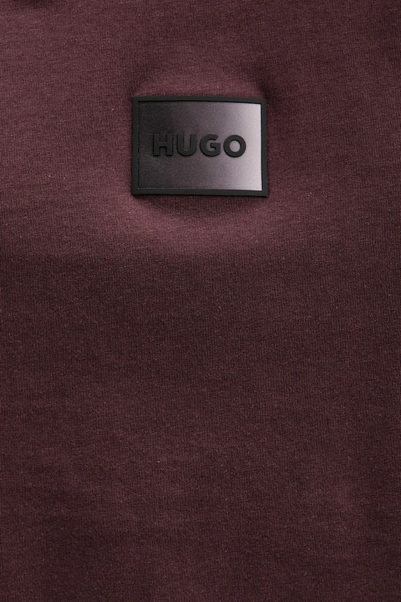 HUGO t-shirt bawełniany Danotie 50553124 bordowy