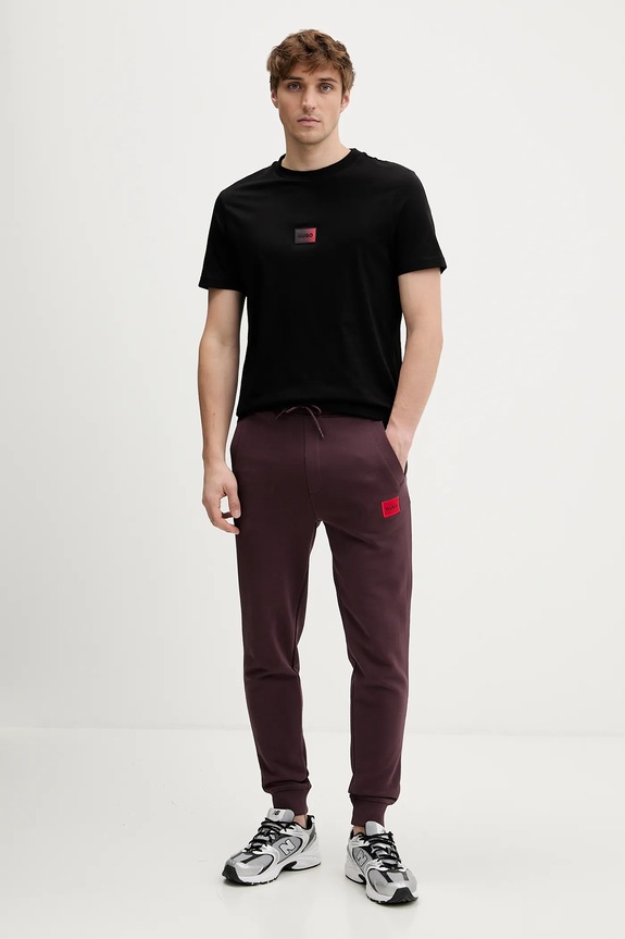 HUGO t-shirt bawełniany Danotie 50553124 czarny SS26