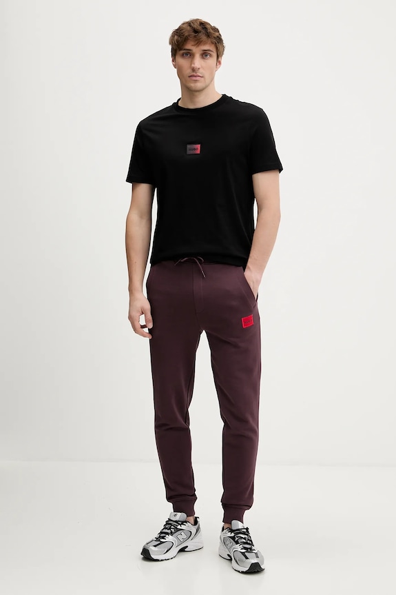 HUGO t-shirt bawełniany Danotie 50553124 czarny SS26