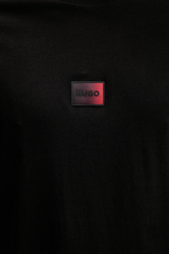 HUGO t-shirt bawełniany Danotie 50553124 czarny