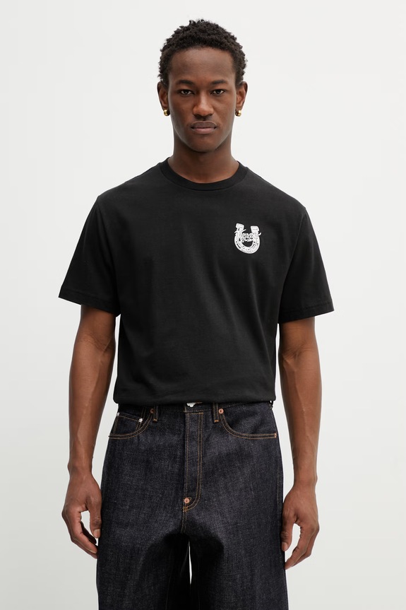Kenzo t-shirt bawełniany regular czarny FG55TS2204SG