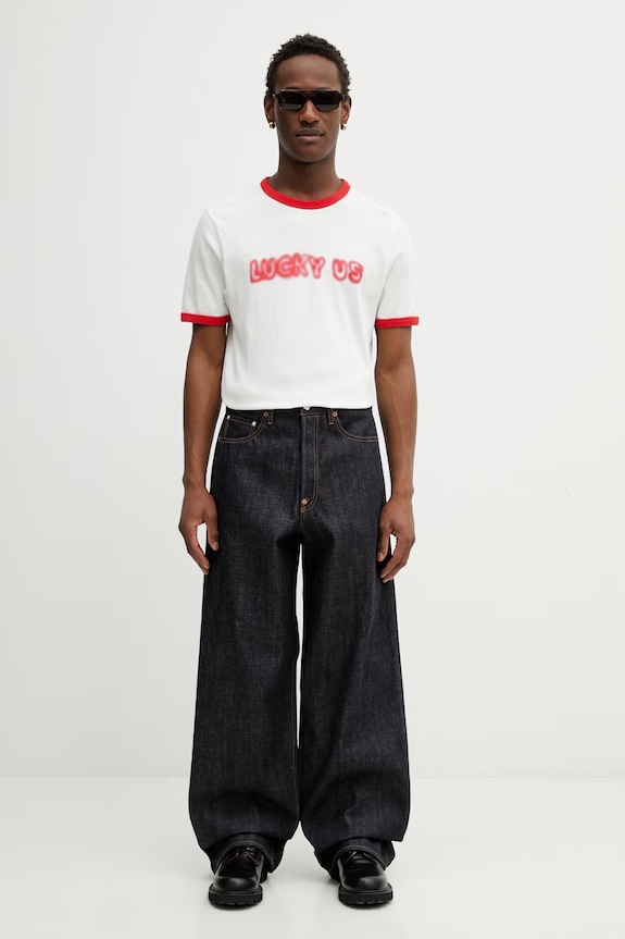 Kenzo t-shirt bawełniany FG55TS1064SK beżowy SS26