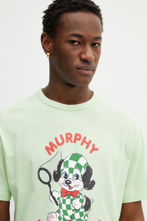 Kenzo tricou din bumbac verde FG55TS2094SK