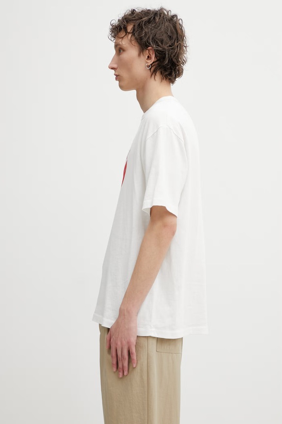 Βαμβακερό μπλουζάκι Kenzo FG55TS2104SK μπεζ SS26