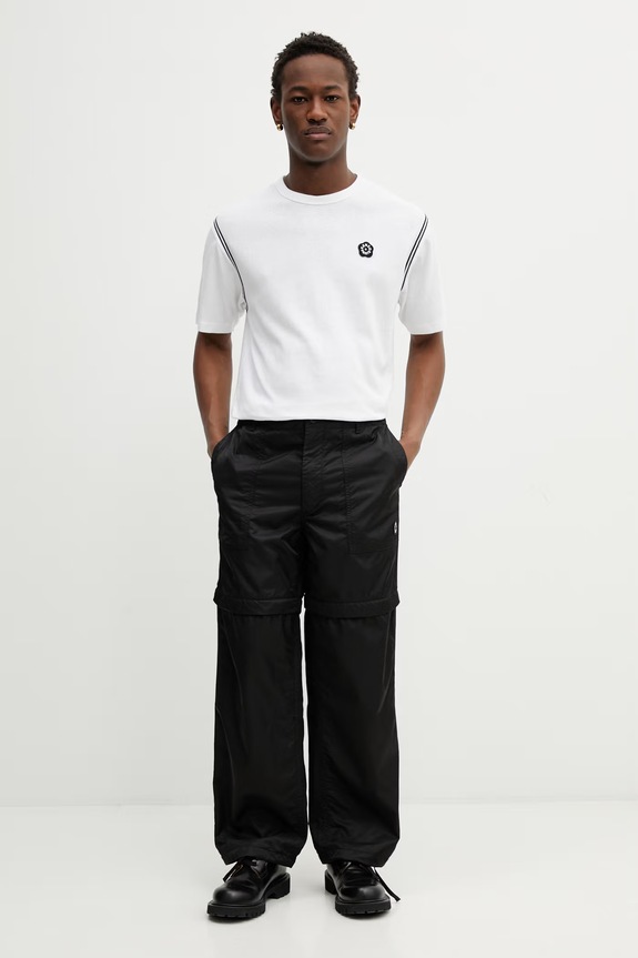 Bombažna kratka majica Kenzo FG55TS5084SK bela SS26