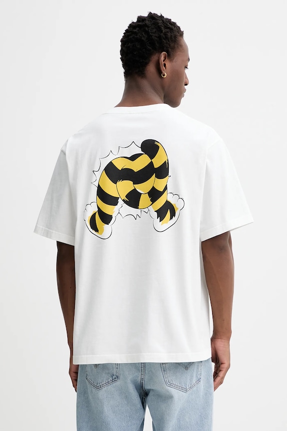 Îmbrăcăminte Kenzo tricou din bumbac FG55TS4034SG alb