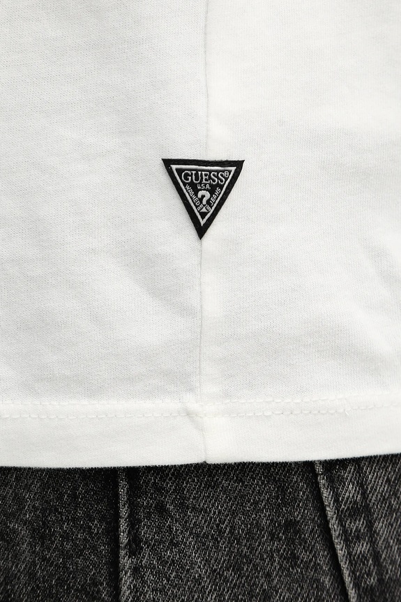 Guess t-shirt bawełniany M6RI02.KBZV1 beżowy