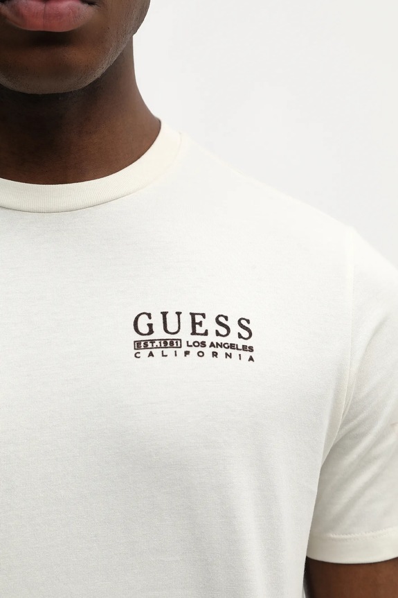 Pamučna majica Guess M6RI05.KBW41 bež