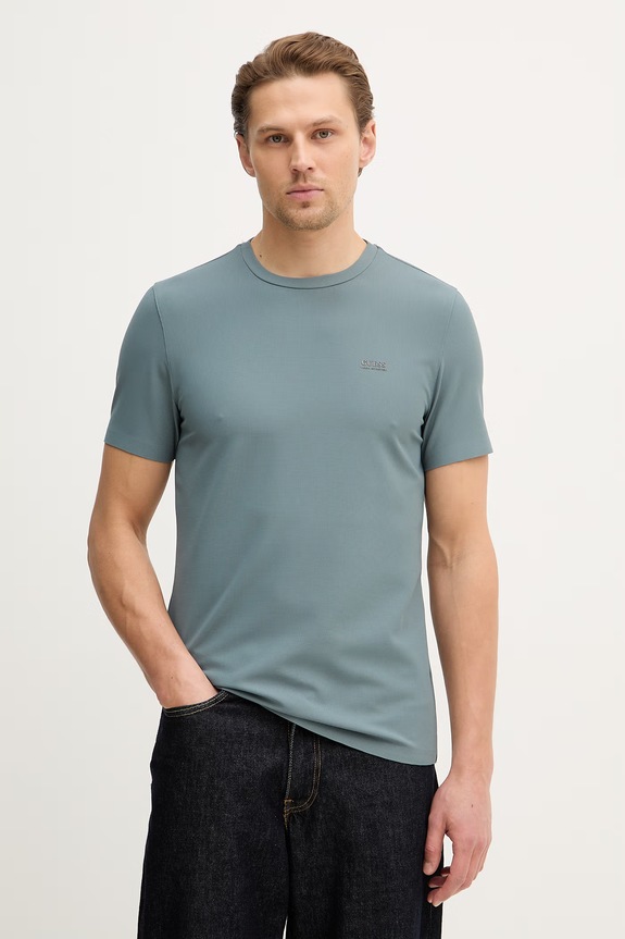 Μπλουζάκι Guess slim γκρί M6RI19.KD202