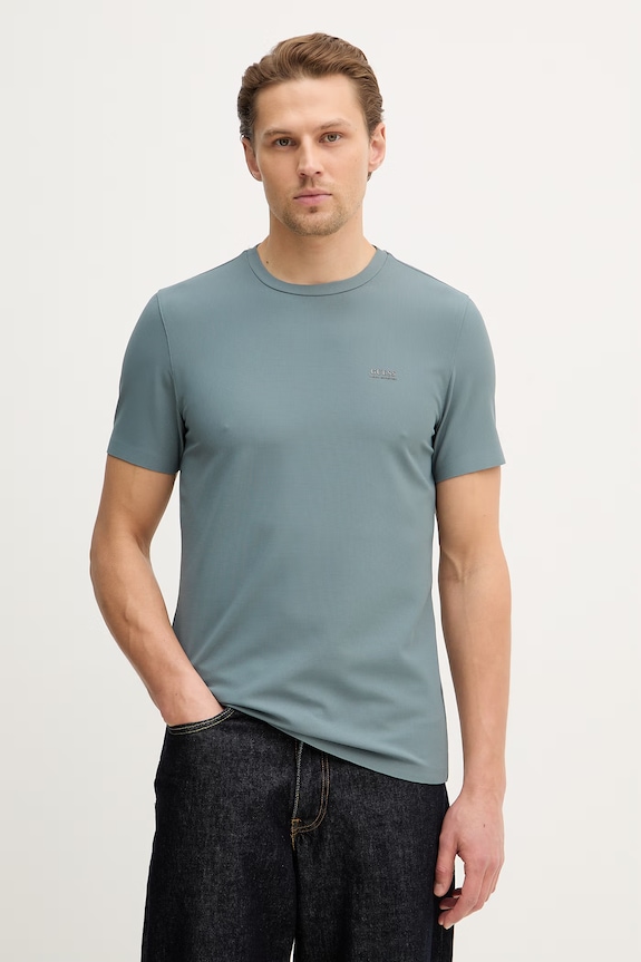 Guess t-shirt slim grigio M6RI19.KD202