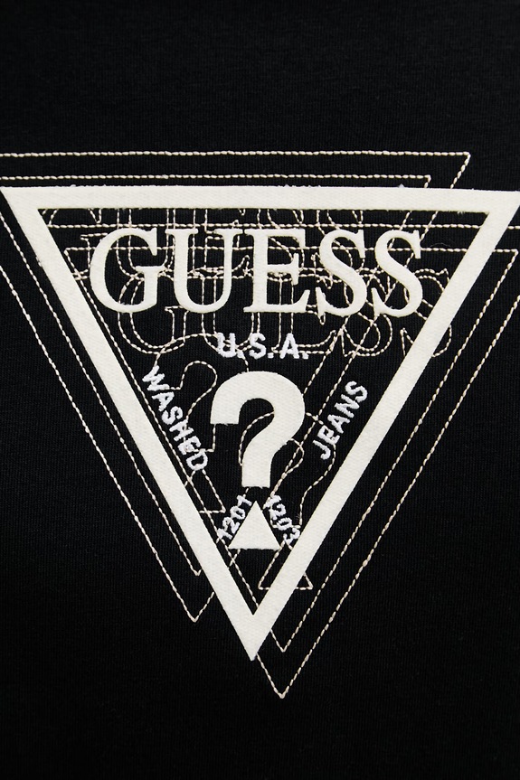 Bavlněné tričko Guess TERRY M6RI23.K8FQ4 černá