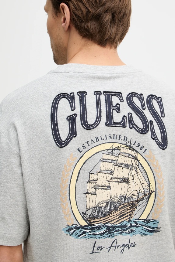 Βαμβακερό μπλουζάκι Guess M6RI27.KD241