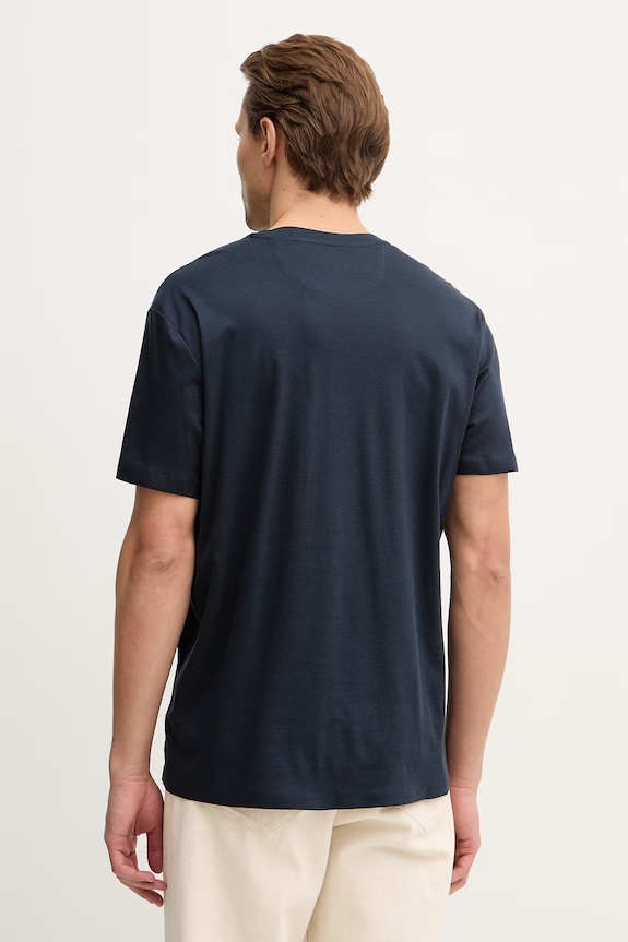Îmbrăcăminte Guess tricou din amestec de mătase M6RI49.KE722 bleumarin