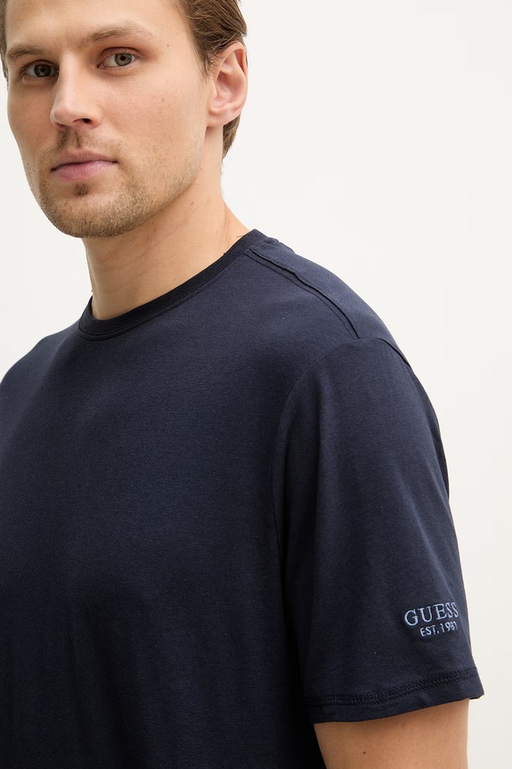 Tričko Guess tmavomodrá M6RI62.JR06K
