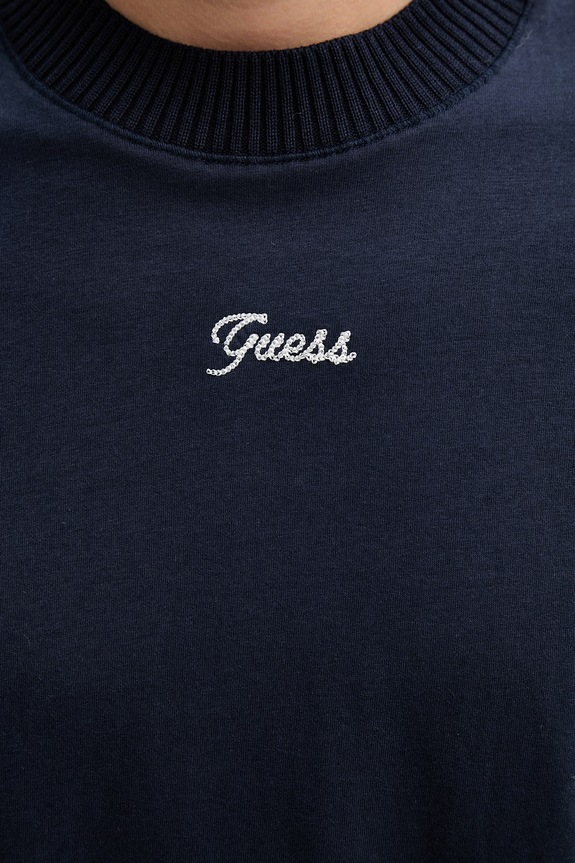 Bavlnené tričko Guess M6RP09.KA260 tmavomodrá