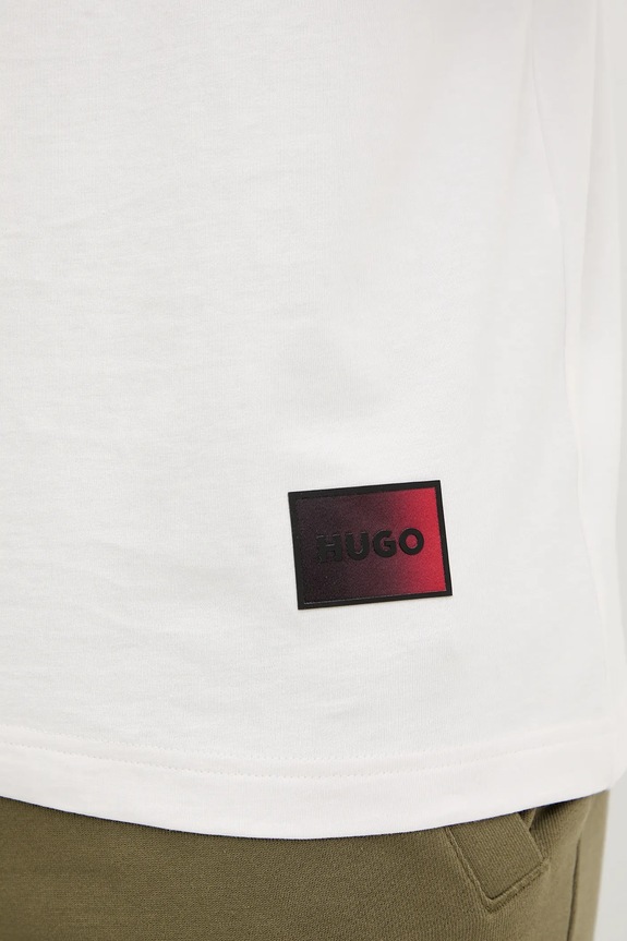 HUGO tricou din bumbac Danoto 50553144 bej