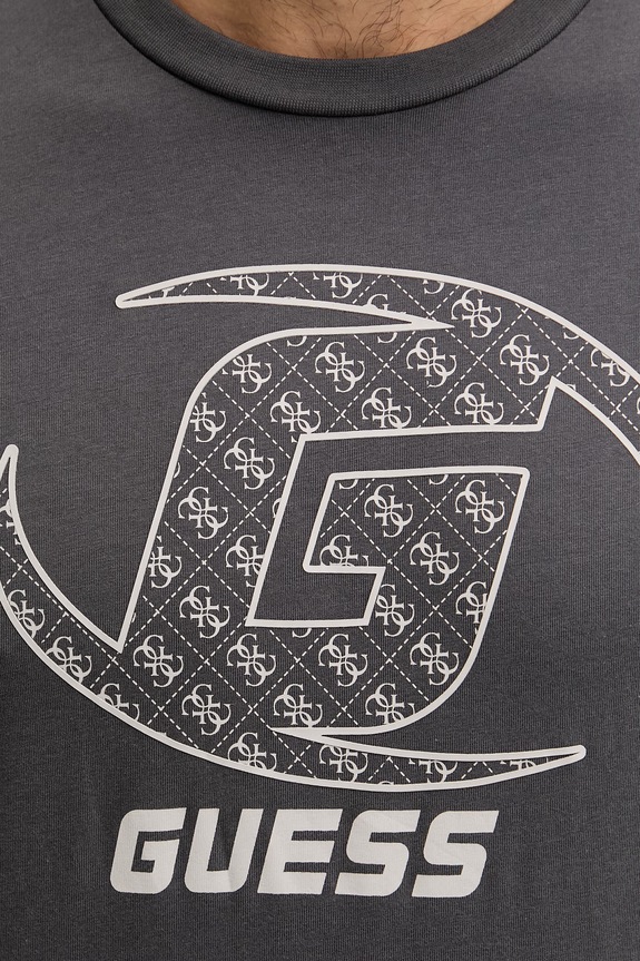 Guess t-shirt bawełniany KELE Z6RI06.I3Z14 szary