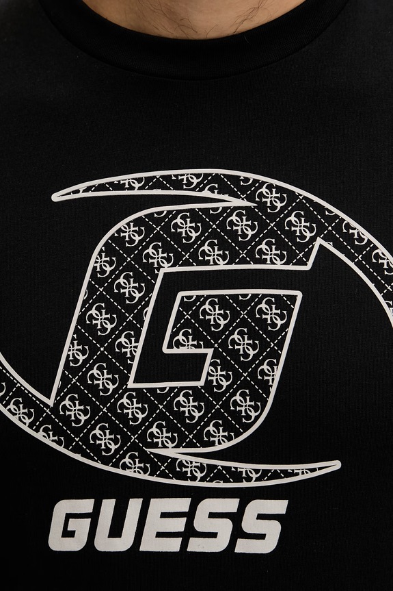Guess t-shirt bawełniany KELE Z6RI06.I3Z14 czarny