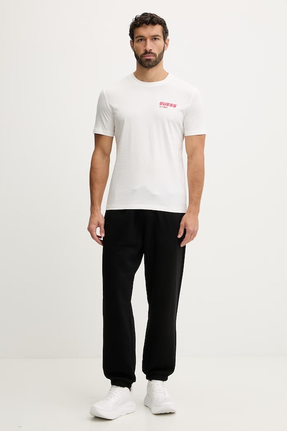 Guess tricou din bumbac LAURO Z6RI12.I3Z14 bej SS26