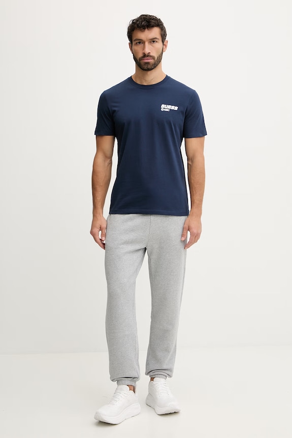 Guess tricou din bumbac LAURO Z6RI12.I3Z14 bleumarin SS26