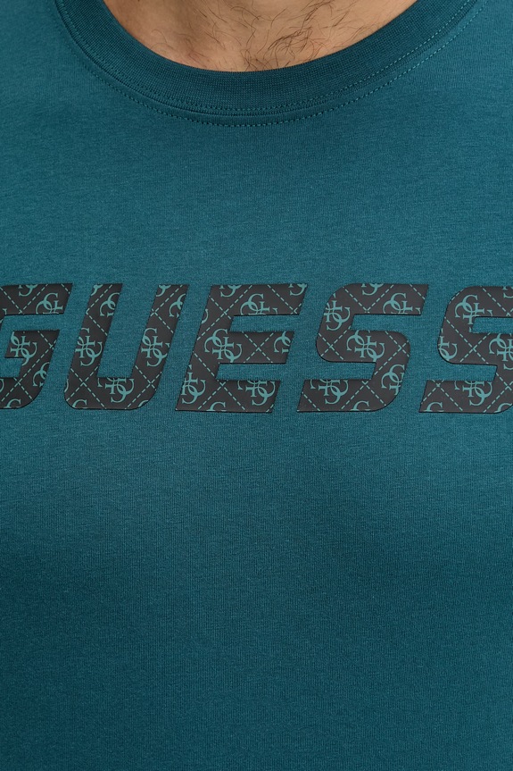 Guess tricou din bumbac MASKA Z6RI15.I3Z14 turcoaz